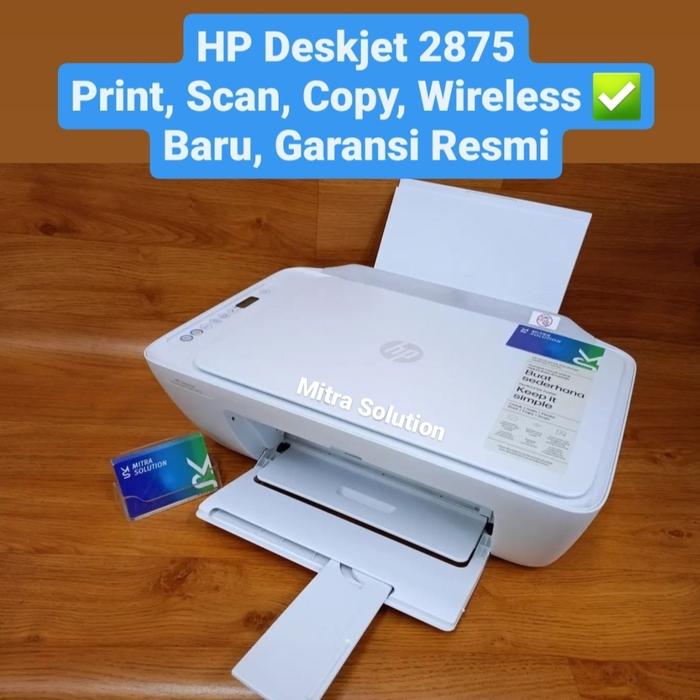 Gambar Printer HP Deskjet 2875 Print scan copy wireless baru pengganti 2775 2776 - TidakBubble dari Mitra Solution Banjar undefined Tokopedia