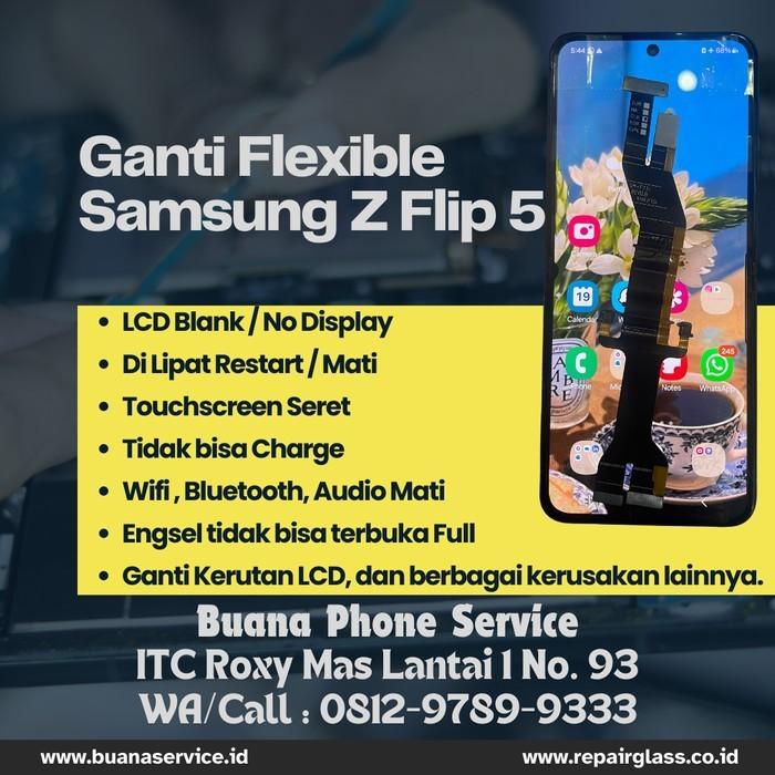 Gambar Ganti Flexible Tengah / Engsel Samsung Z Fold / Z Flip 1, 2, 3, 4, 5 dari BuanaService undefined Tokopedia