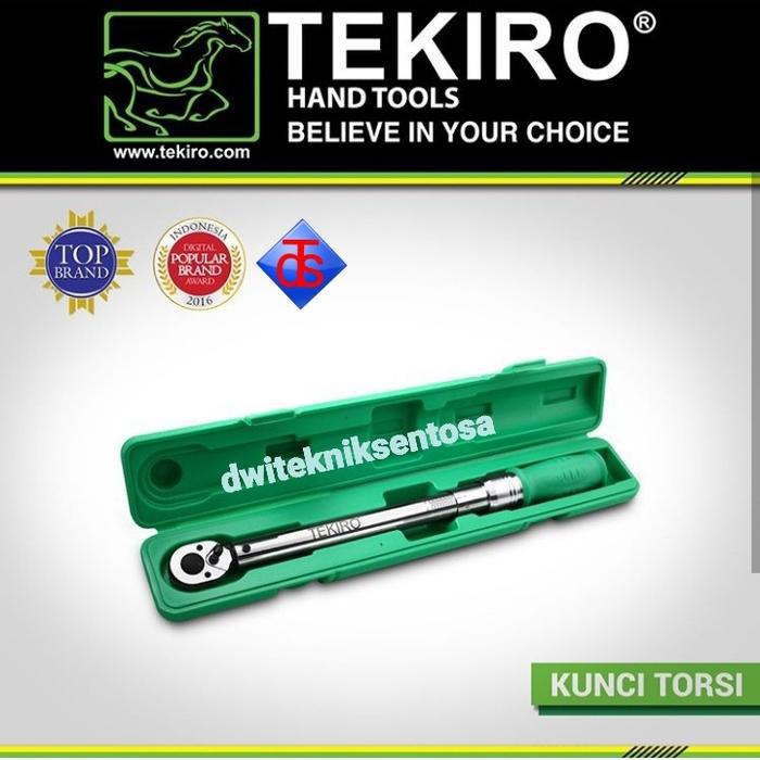 Gambar TORQUE WRENCH/KUNCI TORQUE TEKIRO - Hijau, 1/2" 20-100n.m dari Dwi Teknik Tools undefined Tokopedia