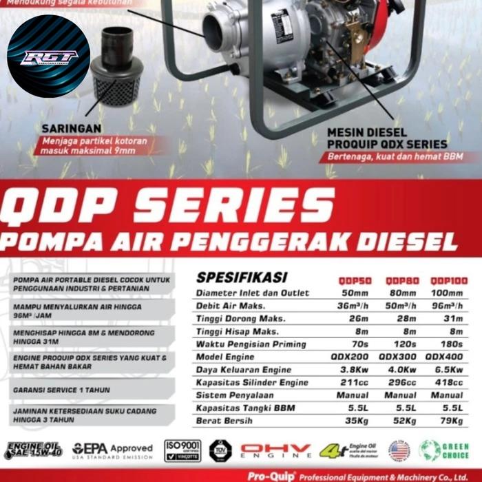 Gambar Pompa Air Alkon Disell Proquip QDP Series Pengganti Alcon Starke Dwp - QDP50 dari Rara Gama Teknik undefined Tokopedia