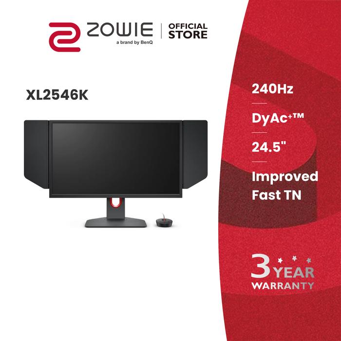 Gambar Monitor Gaming BenQ ZOWIE XL2546K 24 inch 240Hz 0.5ms Dynamic Accuracy dari BenQ Official Store undefined Tokopedia