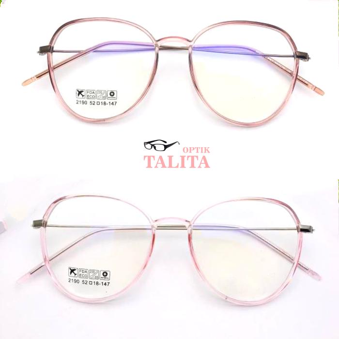 Gambar FRAME KACAMATA | KACAMATA MINUS PRIA WANITA T190 - Pink, FRAME SAJA dari OPTIKTALITA undefined Tokopedia