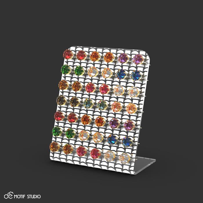 Gambar EARRINGS EARRING EAR STUD STUDS JEWELRY JEWELLERY HOLDER STORAGE ORGANIZER MINI SMALL RACK CASE SHOWCASE DISPLAY STAND CLEAR ACRYLIC 42 HOLES TEMPAT PENYIMPANAN RAK PAJANGAN ANTING PERHIASAN AKRILIK BENING TRANSPARAN MOTIF PATTERN FREESTYLE GEOMETRIC-10 dari Demotif Studio undefined Tokopedia