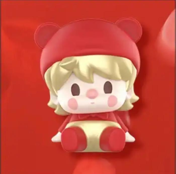 Gambar [READY STOCK] POP BEAN CLASSIC SITTING POSTURE SERIES - ORIGINAL POP MART MINI FIGURE COLLECTION SET DIMOO SKULLPANDA HACIPUPU LABUBU MOLLY - Sweet Bean Gold dari Bricks Point undefined Tokopedia