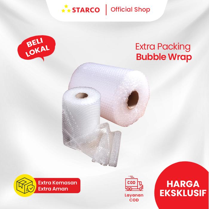 Gambar (WAJIB) EXTRA BUBBLE WRAP UNTUK PENGAMAN /EXTRA PACKING /AMAN dari Starco undefined Tokopedia