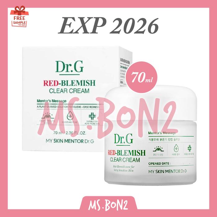 Gambar Dr.G RED Blemish Clear Soothing Cream Travel Size Mini DR. G DrG Dr G - ClrSoothing10ml dari ms.bon2 undefined 3 Tokopedia