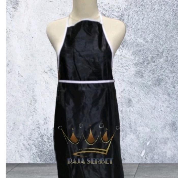 Gambar celemek parasut / apron - Hitam dari RAJA_SERBET undefined Tokopedia