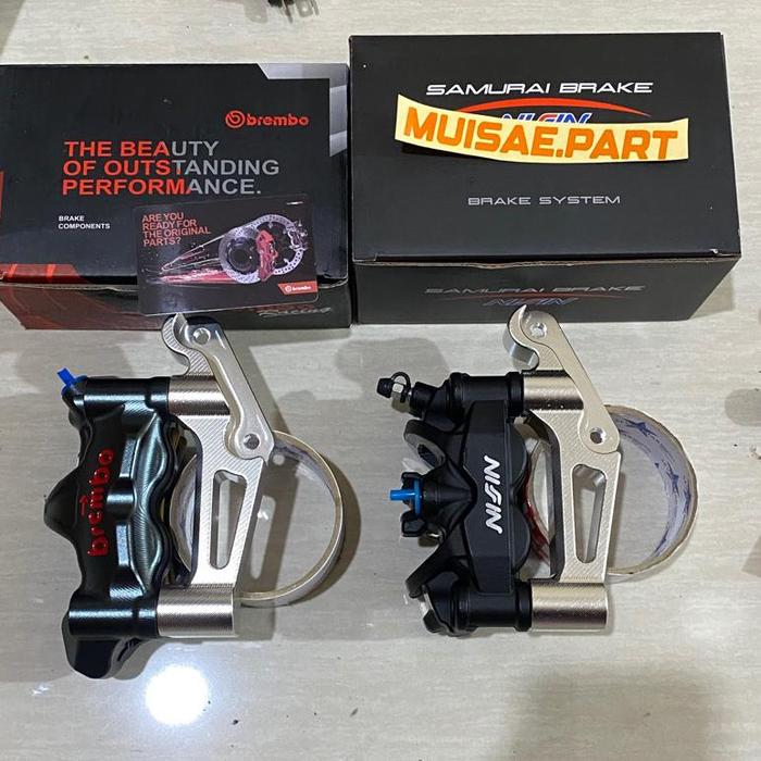 Gambar ORIGINAL kaliper calipers depan brembo GP4 RX 100 / twin afrika set - Brembo gp4/100 dari CV SUMBER MEDIA undefined Tokopedia