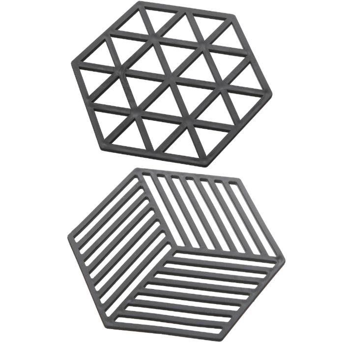 Gambar Alas Panci Tahan Panas | Tatakan Panci Piring Gelas Anti Slip - Hitam dari LexaHome undefined Tokopedia