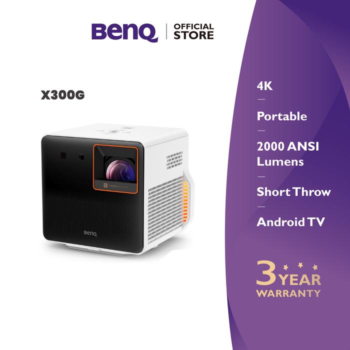 Gambar Gaming Projector X300G 4K HDR 84% DCI-P3 LED 2000lm 4ms Zero Latency dari BenQ Official Store undefined Tokopedia