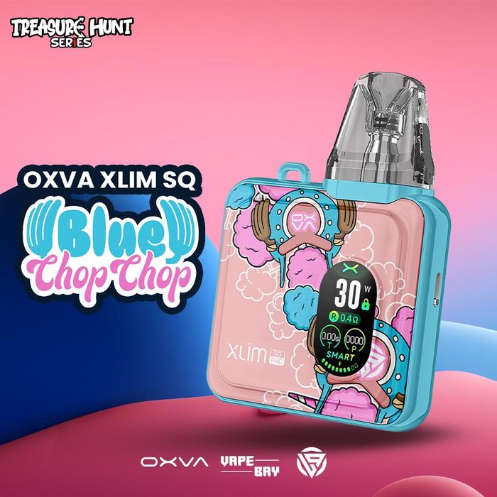 Gambar Oxva Xlim SQ Pro TREASURE HUNT 30W 1200 mAh Pod Kit Nika White & Blue Chop Chop 100% Authentic By Oxva - BLUE CHOP CHOP dari Vapebay Bekasi undefined 4 Tokopedia