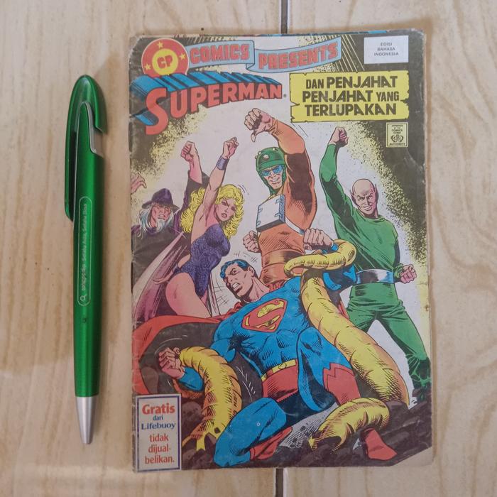 Gambar Superman Komik Jadul Hadiah Sabun Lifebuoy - Penjahat dari BUKU KOLKAS undefined Tokopedia