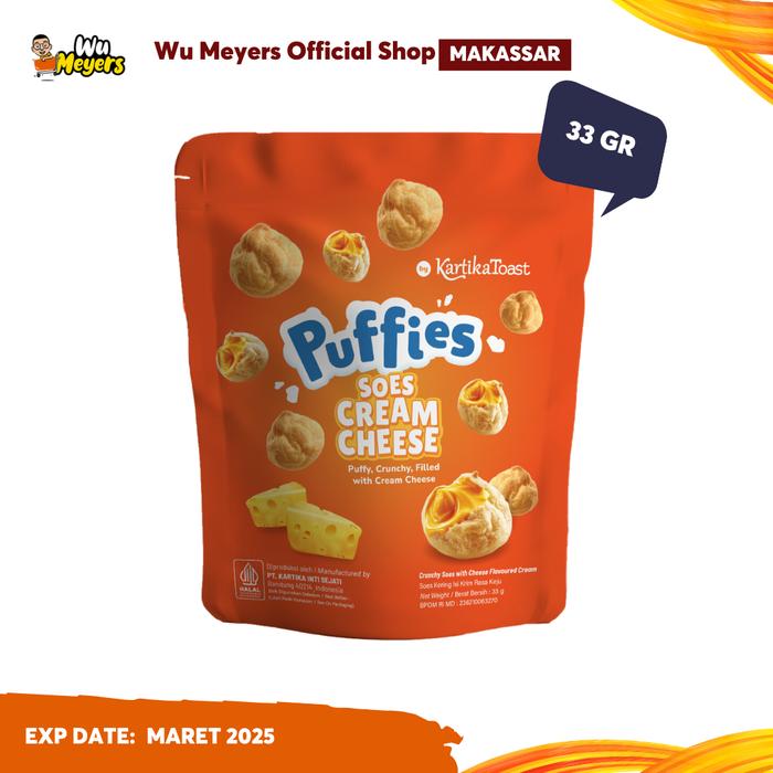Gambar Kartika Toast by Kartika Sari - Puffies Cream Cheese | Kue Soes Kering 33 gr dari Wu Meyers Official Shop Makassar undefined Tokopedia