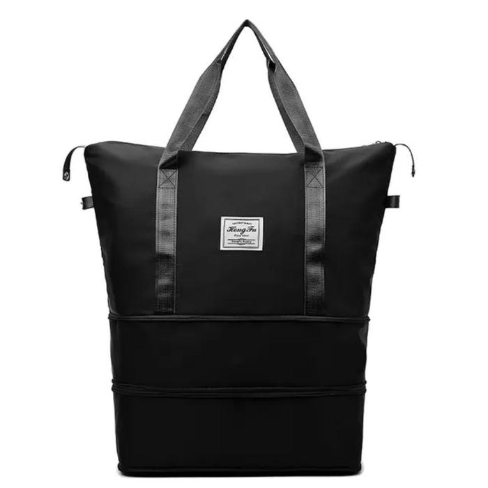 Gambar REAL GAMBAR TAS TRAVEL TROLLEY PREMIUM BESAR ANTI AIR / TAS TRAVEL RODA KOPER LIPAT TROLLY KOPER - Hitam, Jumbo dari RekaOfficial undefined Tokopedia