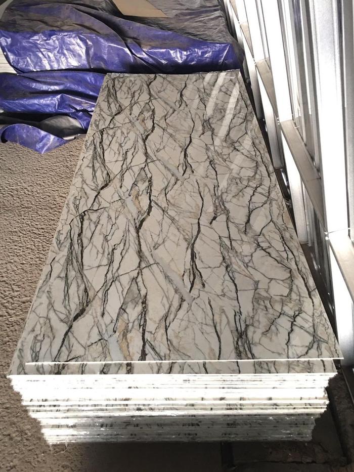 Gambar marmer uv pvc panel board dinding 2,9 x 122 x 3 - UV-001 dari afdhal house undefined Tokopedia