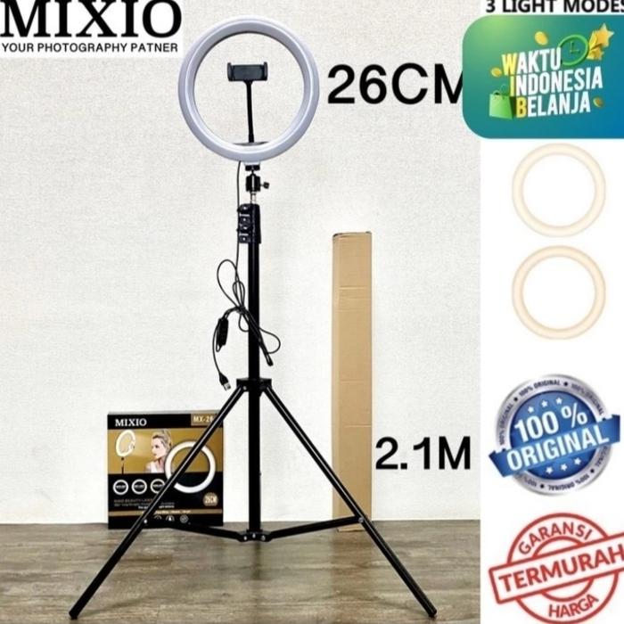Gambar Ring Light Led + Tripod 33 cm Vloger Make Up Live Komplit - UK 26cm dari My Hommy Store undefined Tokopedia