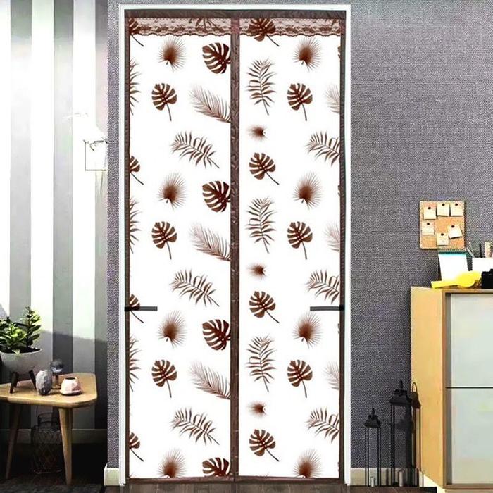 Gambar Tirai Pintu Magnet PVC khusus ruang AC/dapur/toilet - dedaunan dari Tjitu Cipta Nusantara undefined Tokopedia