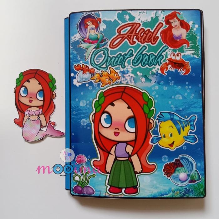 Gambar Paper doll avatar world series mermaid ariel quiet book viral menggunting dan menempel - lembaran dari Mooima Gallery undefined Tokopedia