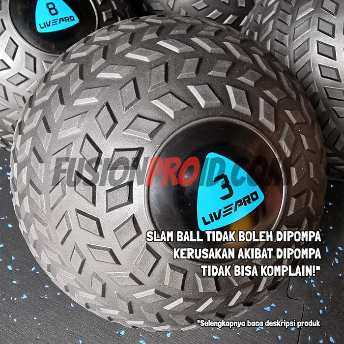 Gambar Slam Ball Bola Gym Heavy Duty Medicine Rubber Fitness Fitnes Livepro - 3kg dari Fusion Pro undefined Tokopedia