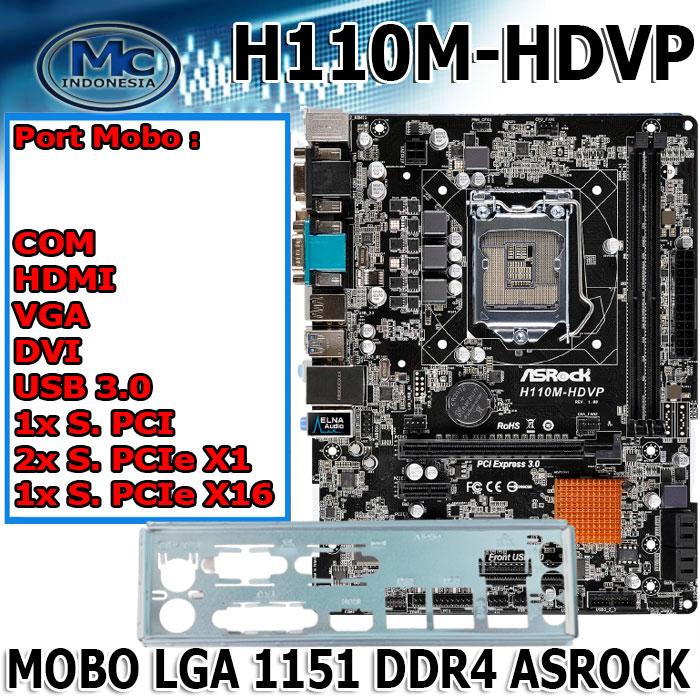 Promo Mainboard ASROCK Intel LGA Socket 1151 - H110 ASROK Promo Mainboard ASROCK Intel LGA Socket 1151 - H110 ASROK