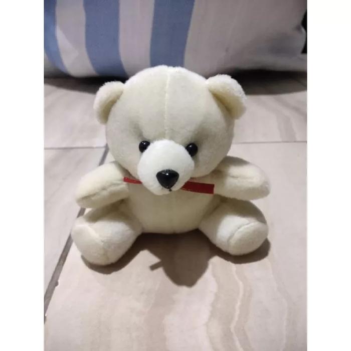 Gambar Boneka tedy mini 15 cm/boneka buket/boneka wisuda - crempolos dari zahra@ undefined Tokopedia