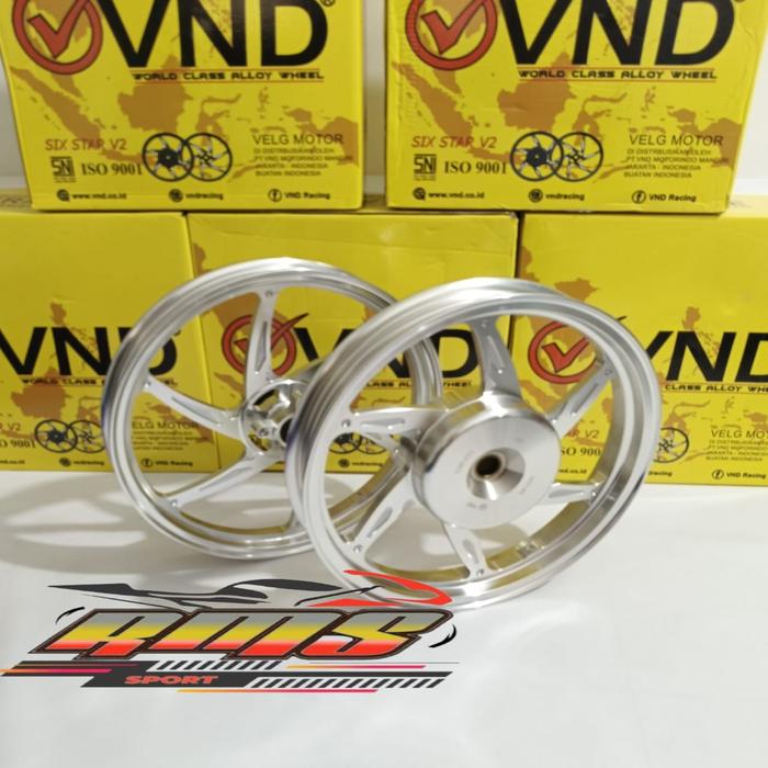 Gambar VELG VND SIX STAR V2 VARIO 110 125 150 160 BEAT SCOOPY GENIO SPACY - Chrome, VARIO110/GENIO dari RMS-88 undefined Tokopedia