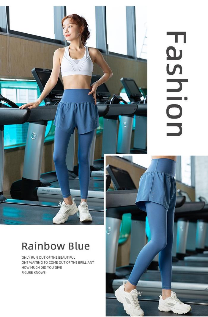 Gambar EVS Women Compression Tight Pants Celana Legging Yoga Sport - Blue, S dari Gun2 Sport undefined 3 Tokopedia