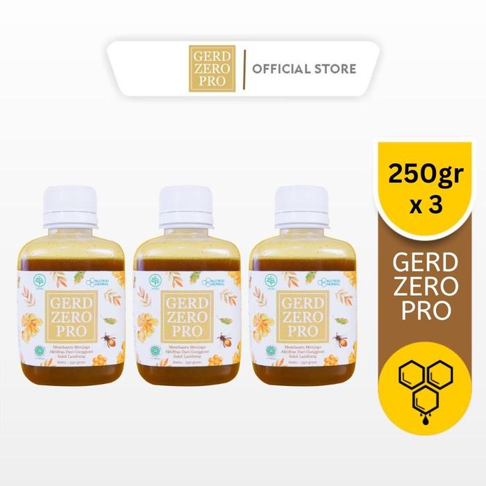 Gambar BEST QUALITY/VIT GERD ZERO PRO Madu Herbal Paket 3 Pcs NON COD dari Lionerd Shop undefined Tokopedia