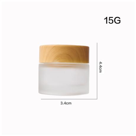 Gambar Wadah Krim Jar Cream Kaca Doff Frosted Tutup Bambu Wood Pot Packaging Face Serum Lotion Wadah Krim Wajah Kosmetik Kecantikan - 15 gr dari Lsonestoreshopping undefined Tokopedia