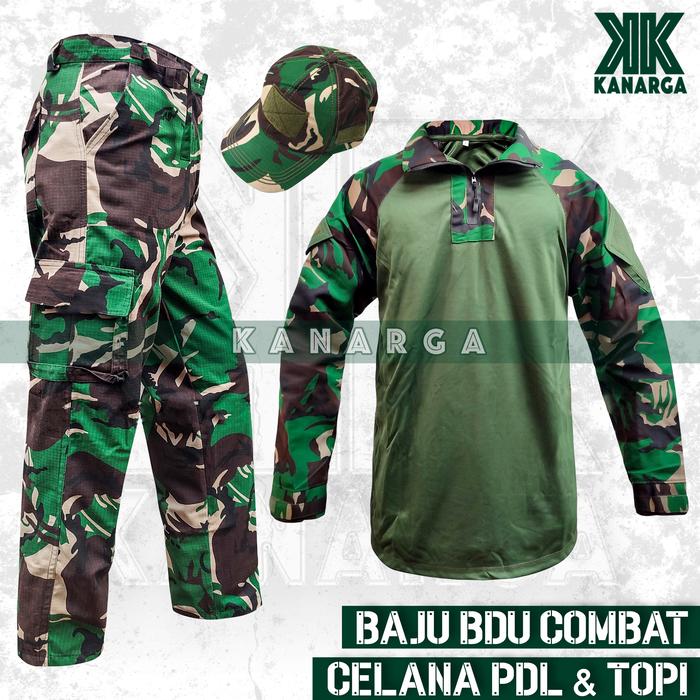 Gambar SATU SET SETELAN ARMY MALVINAS - SERAGAM CELANA BAJU TOPI TNI - Satu Full Set, L dari Kanarga Outdoor undefined Tokopedia