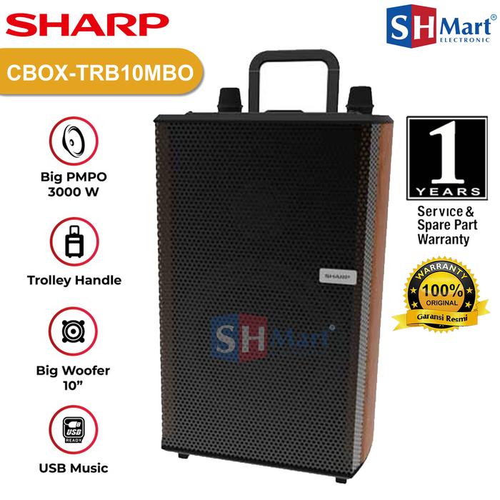 Gambar Speaker Trolley SHARP 10 Inch CBOX-TRB10MBO / CBOXTRB10MBO NEW 2023 - 10 INCH dari SHMART ELECTRONIC undefined Tokopedia