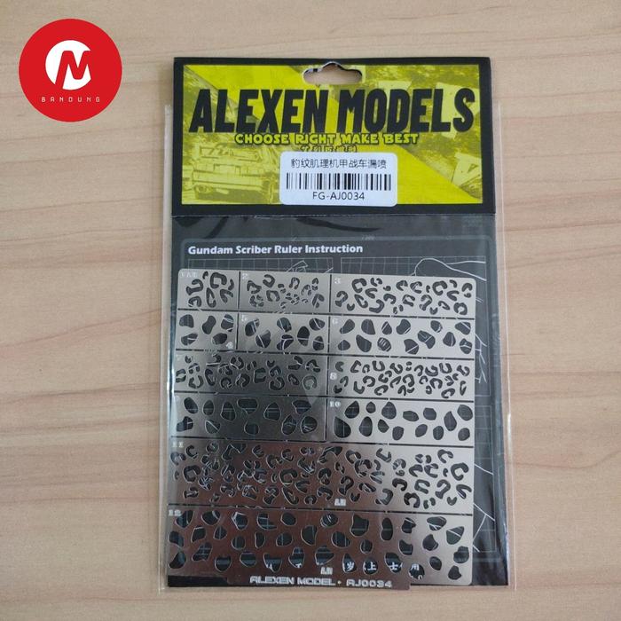 Gambar ALEXEN AJ0034 Gundam/AFV/Military Panther & Jaguar Camouflage Airbrush Stencil - Military Tank Pesawat Gunpla Modelkit dari mechaniSTORE Bandung undefined Tokopedia