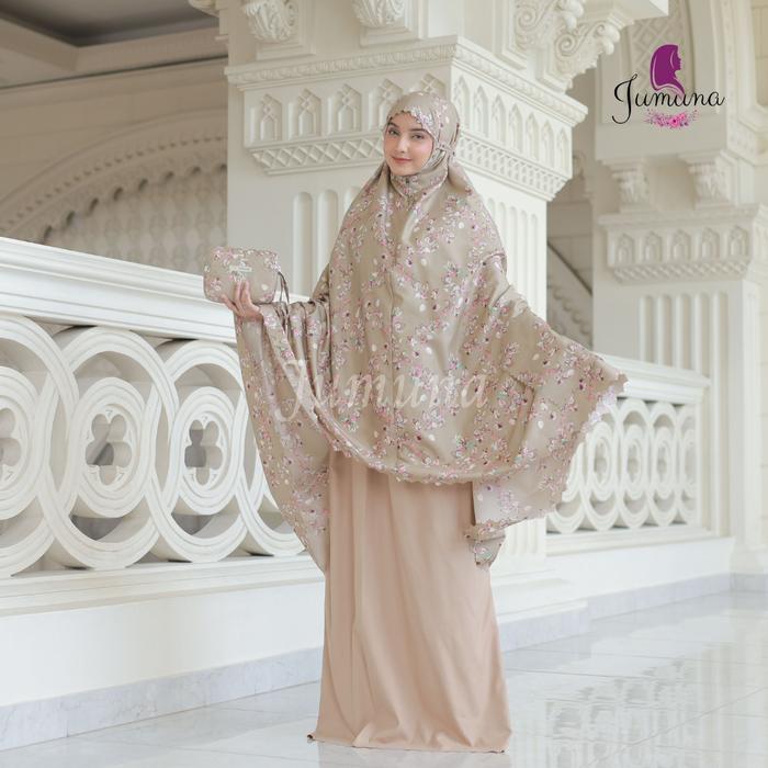 Gambar Mukena Travelling Laser Cut Motif Sonata, Carolina, Helena - CAROLINA CREAM dari Leesy ID undefined Tokopedia