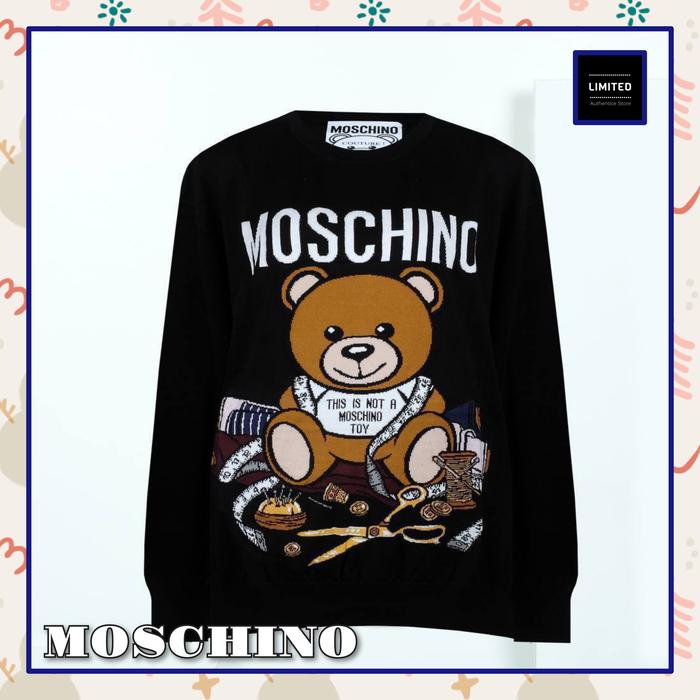 Knitted Jumper Moschino Bear Jumper Mens Jual Moschino Jumper Knit
