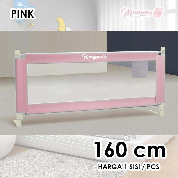 Gambar Bedrail Bedguard Fence Pembatas Pengaman Pagar Kasur Ranjang Baby Mommy Jay - C160-PINK dari SUPERMASSIVE INDONESIA undefined Tokopedia