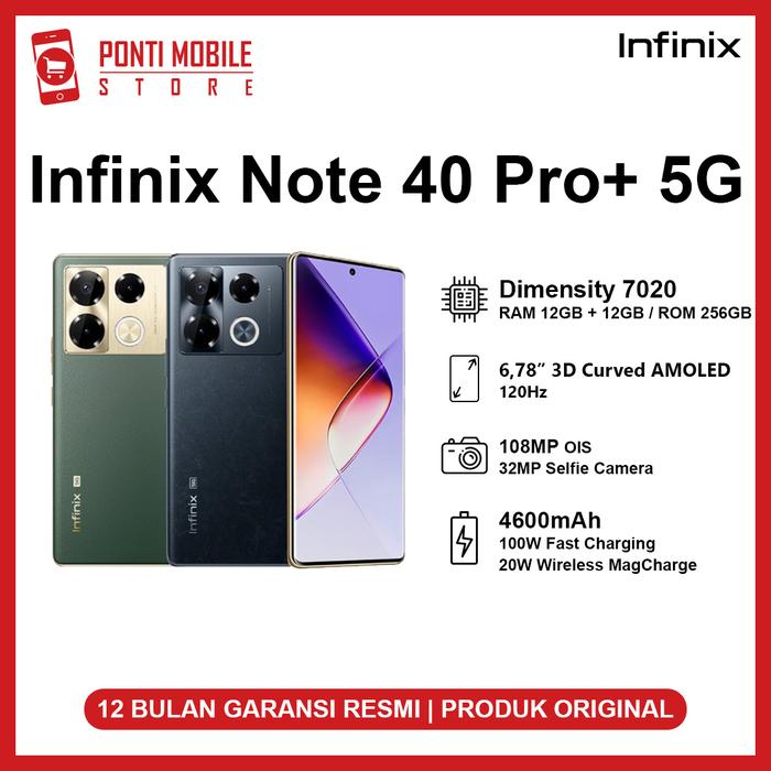 Gambar infinix note 40 pro plus 5g dari Ponti Mobile Store undefined Tokopedia
