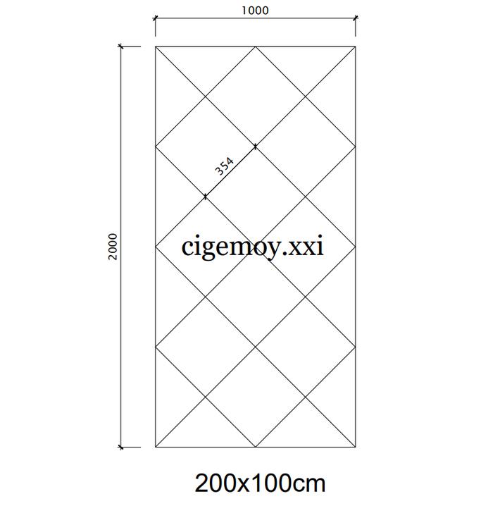 Gambar [CUSTOM] Cermin Bevel Dekorasi Dinding Freelem+Cashback [GARANSI 100%] - 200x100cm dari cigemoyofficial undefined Tokopedia