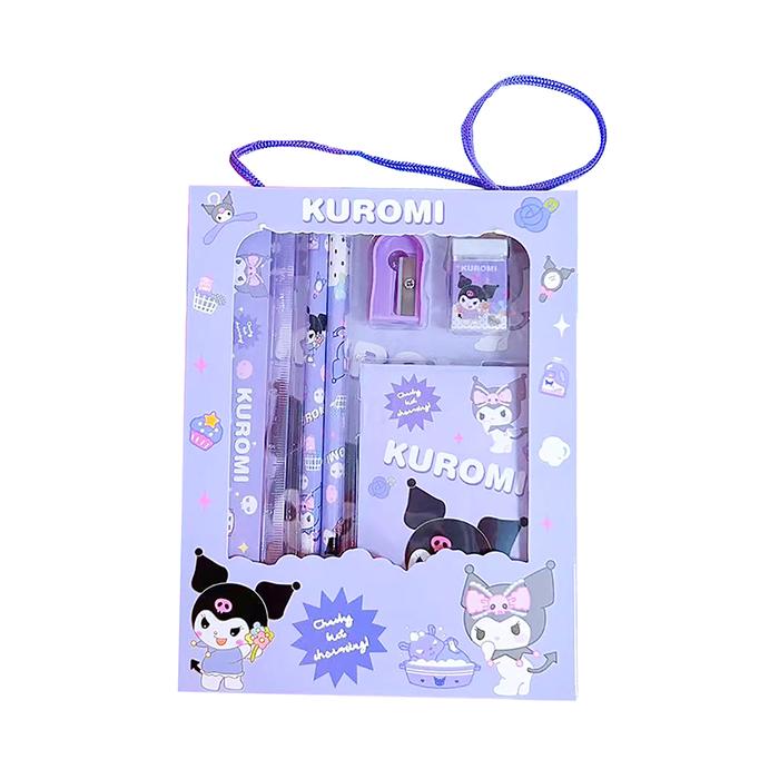 Gambar ALAT TULIS SET EDISI SANRIO 5 IN 1 STATIONERY SET ATK KUROMI CINNAMOROLL MY MELODY - KUROMI dari Azni Toys undefined Tokopedia