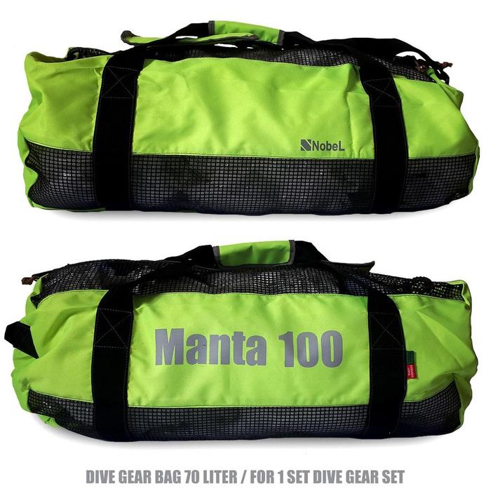 Gambar Termurah !! DIVE GEAR BAG-MANTA 100-NobeL Outdoor-Tas - Hijau Stabillo dari AZZAHRAA STOREE undefined Tokopedia
