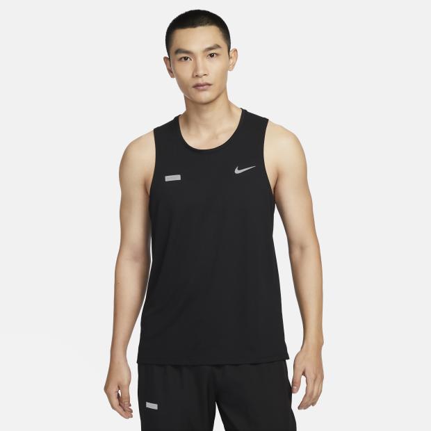 Gambar Nike Miler Flash Men's Running Tank Top - Black, L dari Running Bites undefined Tokopedia