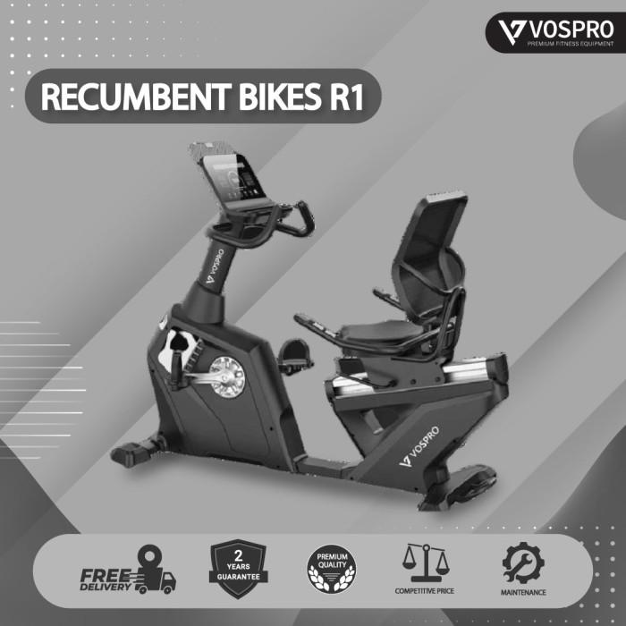 Jual VOSPRO Alat Fitness Sepeda Statis Recumbent Bike R1 Premium - Main Image