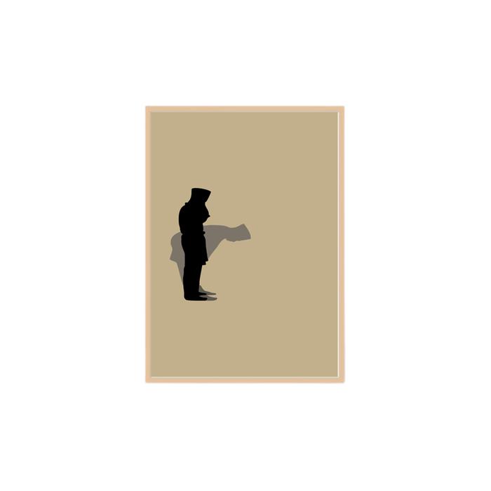 Gambar Home decor pajangan Dinding wall decor Ruang Tamu Minimalis aesthetic best seller frame - Wall Decor gold design Hiasan dinding Gold dan hitam putih kayu natural elegant wall decor ruang tamu lukisan kanvas bingkai frame A3 hiasan dinding dapur - BU-01, 34x46cm Natural dari NuanArtDecor undefined Tokopedia