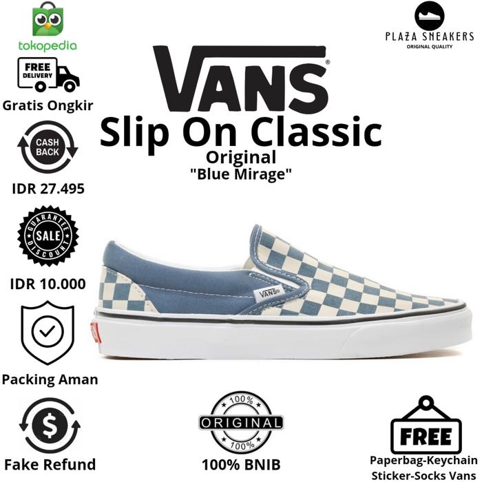 Checkerboard Vans Vans Classic Slip On Shoes Sale Jual Sepatu Vans