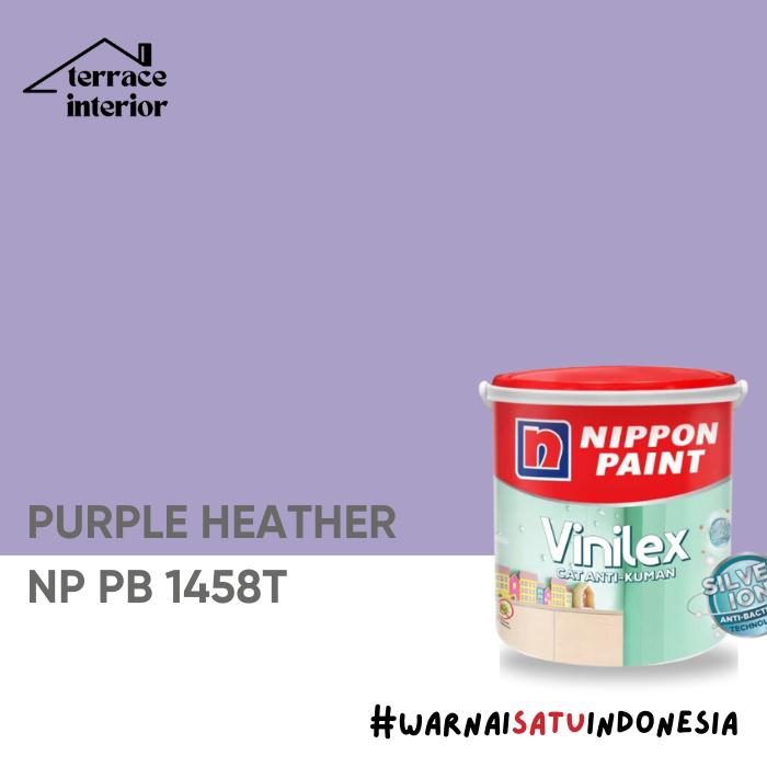 Gambar Cat Tembok Vinilex Silver Ion Nippon Paint Interior Warna Ungu 5kg - PURPLE HEATHER dari Terrace Interior undefined Tokopedia