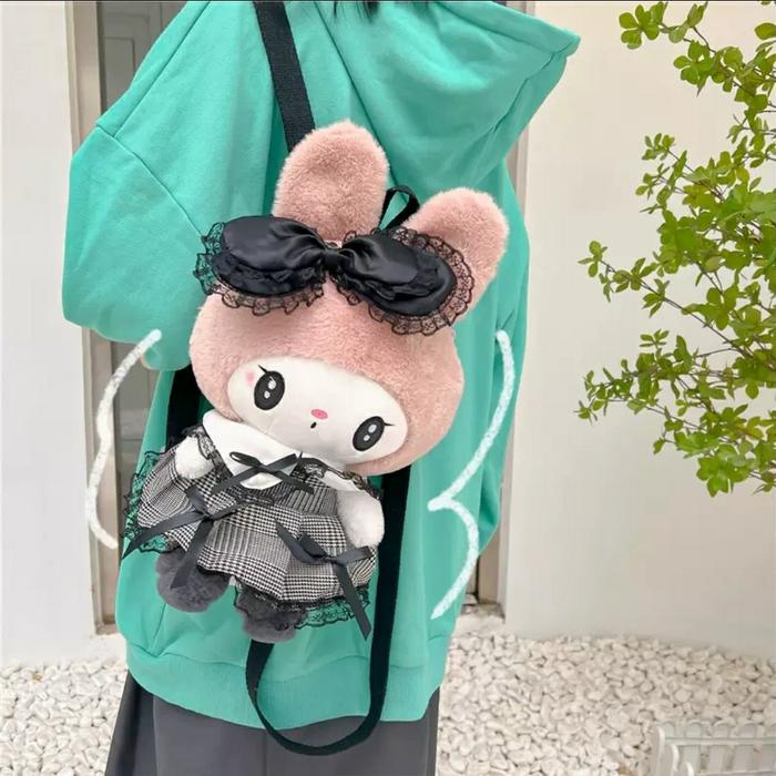 Gambar Tas Punggung/Tas Ransel Boneka My Melody Kuromi Lolita Gothic Series - My Melody dari Hello Kitty Indonesia undefined Tokopedia