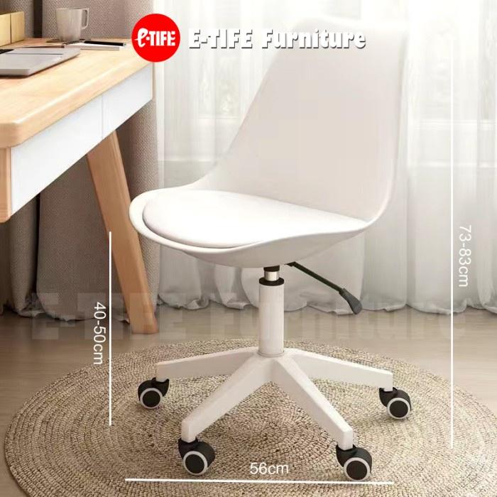 Gambar Kursi putar/ Kursi Belajar putar/  Kursi Komputer /Kursi Kantor /Kursi - Putih dari E-TIFE Fashion Furniture undefined Tokopedia