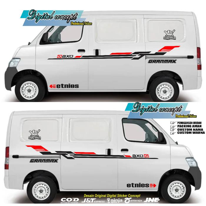 Gambar stiker mobil daihatsu granmax minibus sticker minibus granmax stiker granmax sticker mobil variasi mobil granmax minibus - HITAM-MERAH, 1 PCS SEBELAH dari Ns_Cutting_Sticker undefined Tokopedia