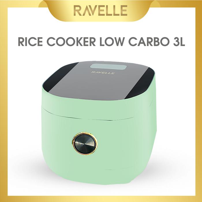 Gambar Ravelle Rice Cooker Digital Low Carbo 3 Liter Ultima White - Penanak Nasi Low Watt ( Stainless Steel inner Pot ) | Rice Cooker Low Carbo Ravelle - Hijau Muda dari Cahaya Samodra Store undefined Tokopedia