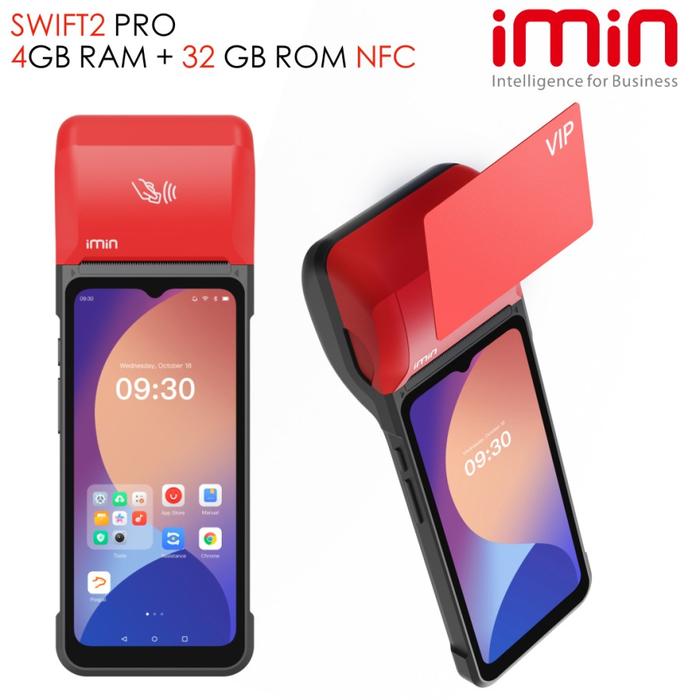 Gambar Mesin Kasir Portable Android 13 iMin Swift 2 PRO dgn printer 4/32 gb NFC dari Ripori undefined Tokopedia