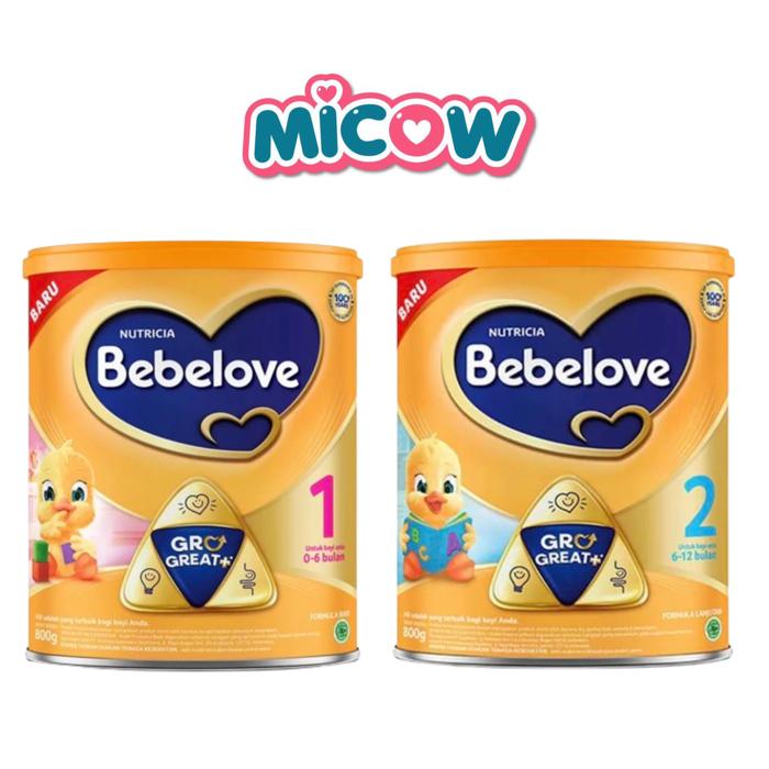 Gambar Bebelove 1 dan 2 Susu Formula Bayi 800gr - 1 dari MICOW undefined Tokopedia